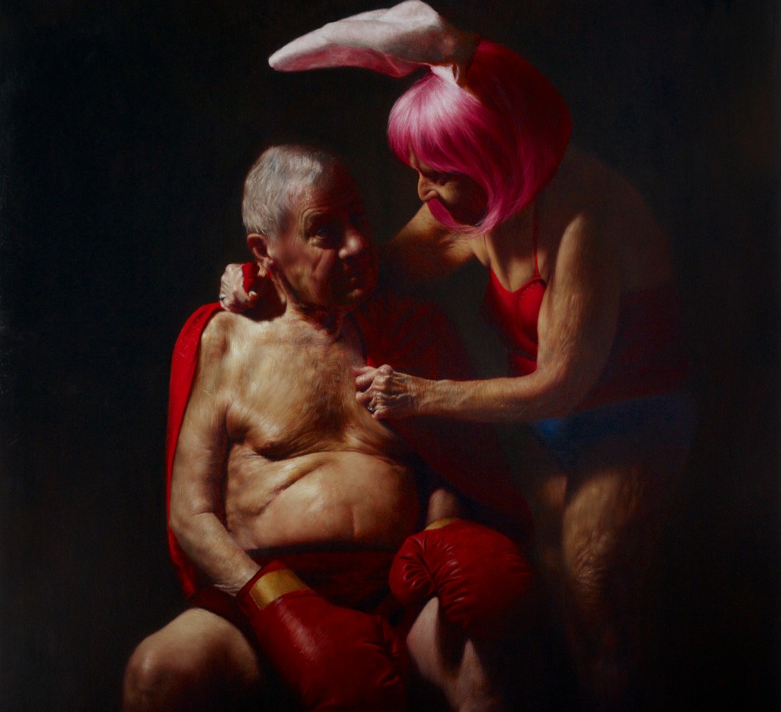 The Boxer 2012. Oil on linen 72 x 60 in. Private collection.