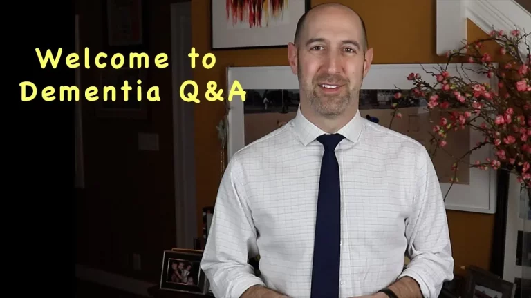Welcome to Dementia Q&A video screenshot
