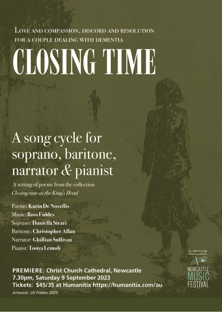Front page of score for Closing Time.