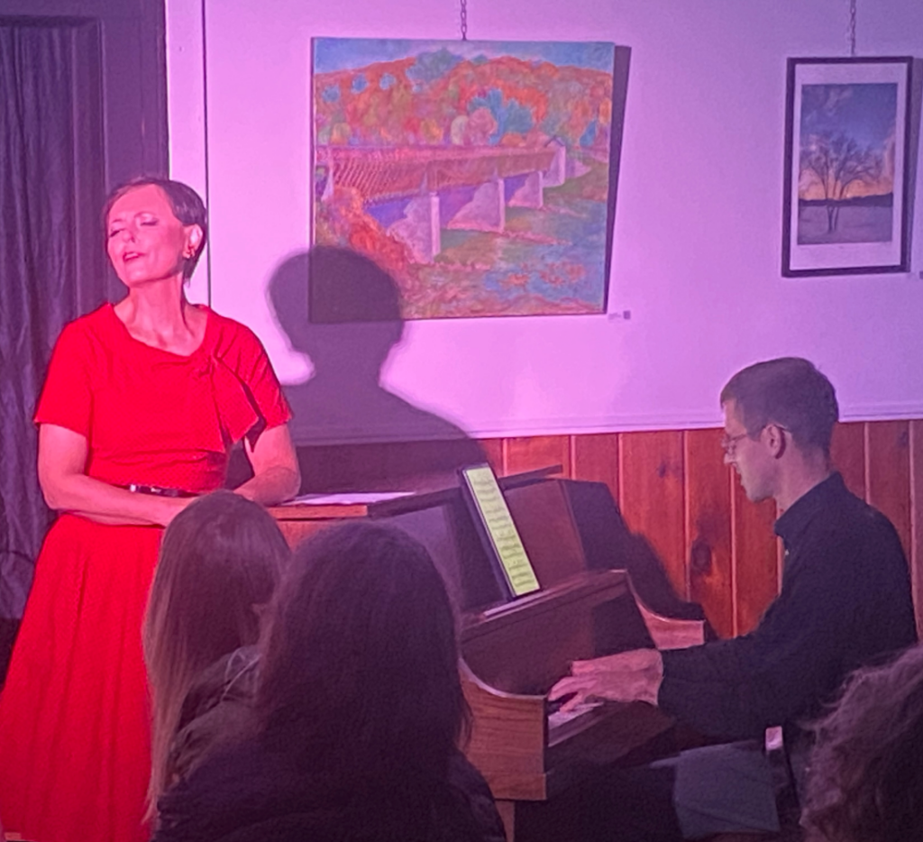 Brooke Schooley performs a solo cabaret in Who Knows Where or When, a show inspired by her experience organizing her parents’ care for more than a decade.