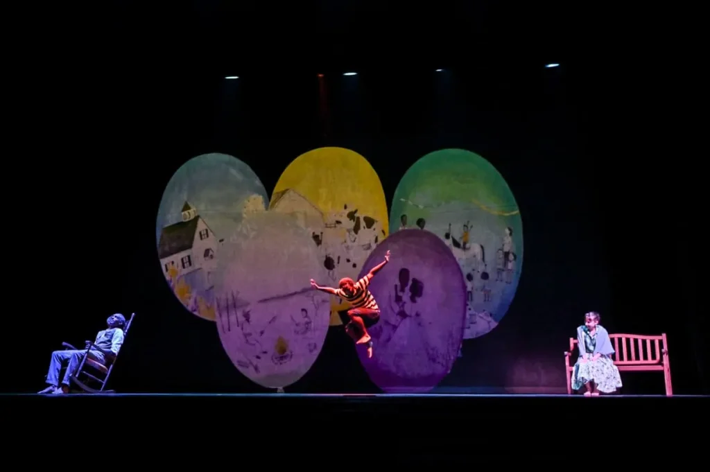 Stills from The Remember Balloons LIVE! dance theater adaptation of the children’s book.