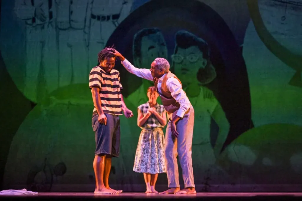Stills from The Remember Balloons LIVE! dance theater adaptation of the children’s book.