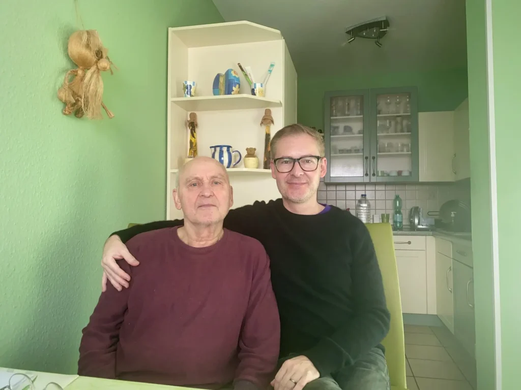 Viktor Witkowski in recent years with his dad, Richard.