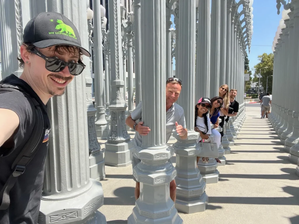 23 Luke and crew at LACMA Lights